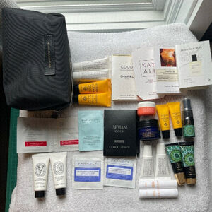 Lot of 28 Samples with Toiletry case
